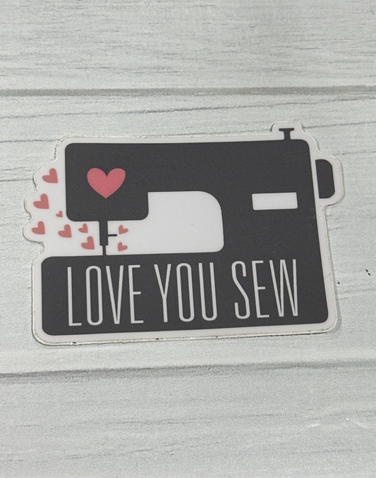 Love You Sew Exclusive Sticker