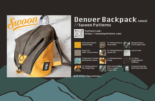 September 23 Bee Box Project Box- no pattern- The Denver Backpack