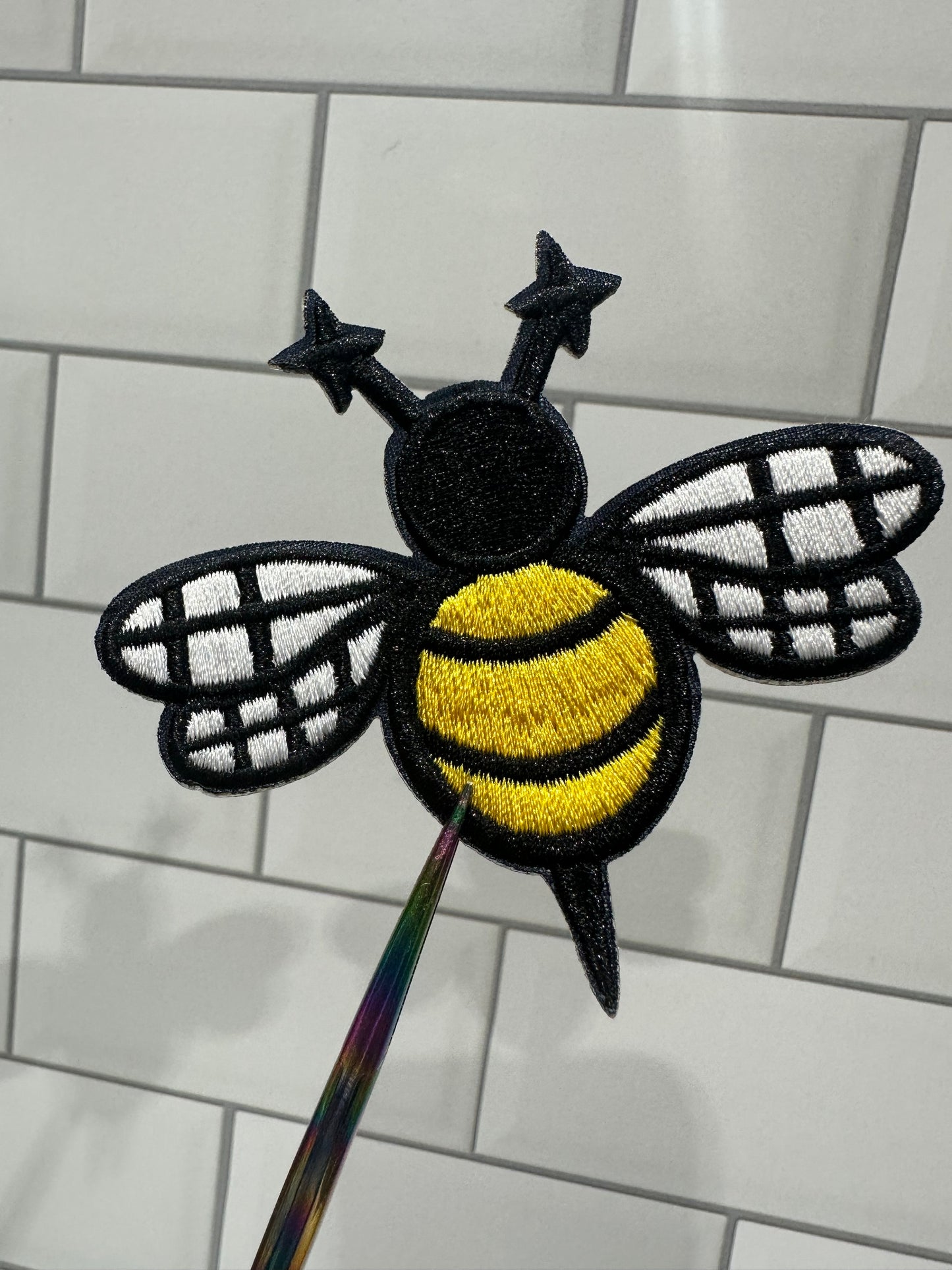 Embroidered Bee Patch