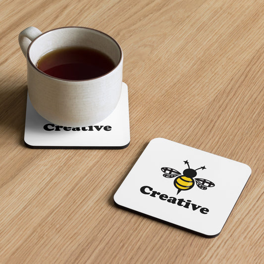 Bee Creative Club Exclusive Cork-back coaster