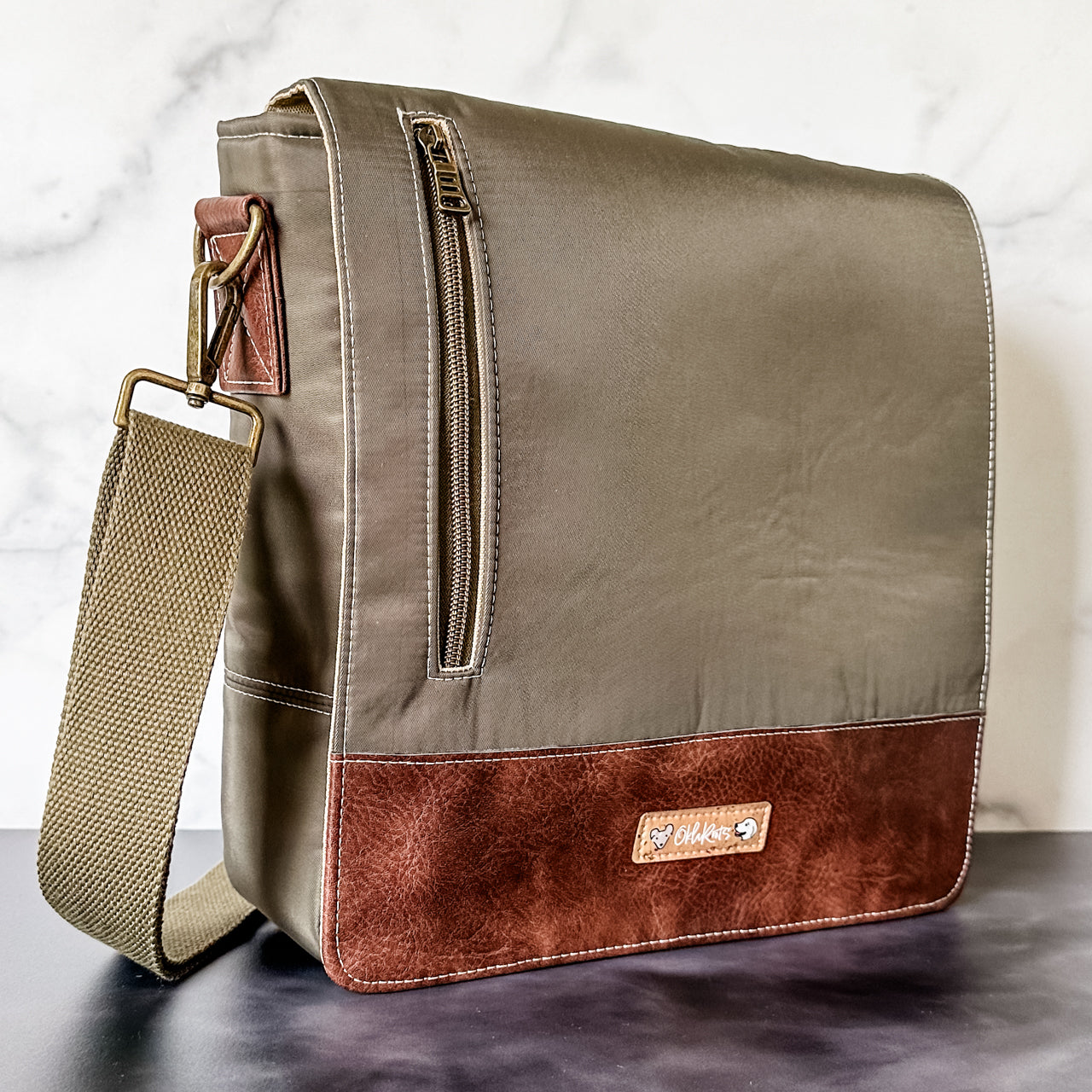 The Might Messenger Bag by Fierce Kitten September Pattern